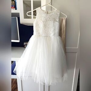 Chidrens Flower Girl Tulle Dress